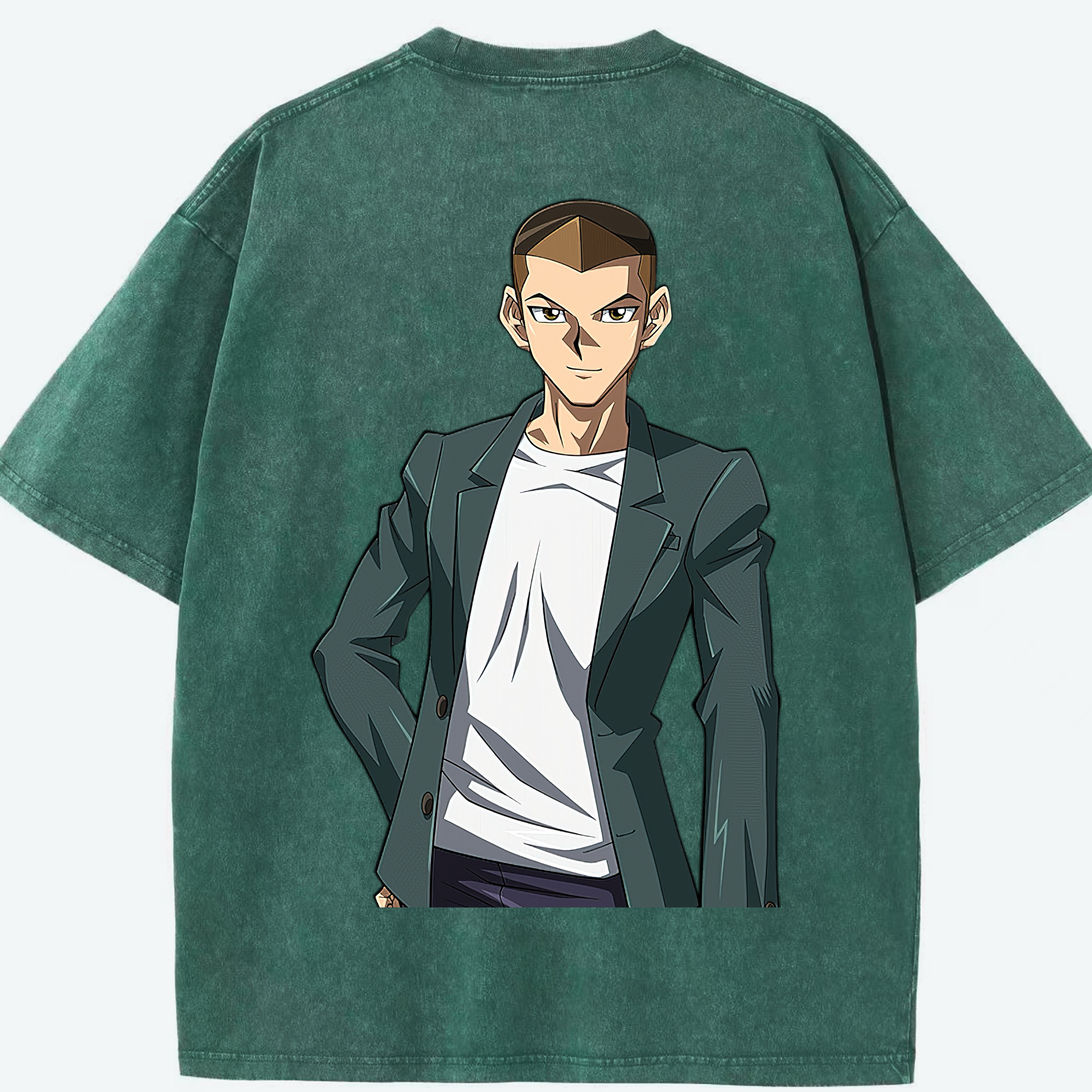 （画像用） 遊☆戯☆王 Yu-Gi-Oh! 綿100% ヴィンテージ風 半袖Tシャツ（背面プリント）